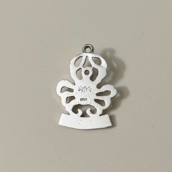 Vintage Cancer Sterling Silver Astrology Sign Charm Crab No Loop - Picture 5 of 7